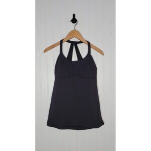 Lululemon Scoop Me Up Tank Top Women's Size 6 Solid Black